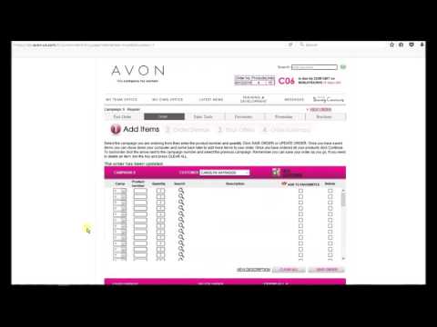 How to Place your Avon Order