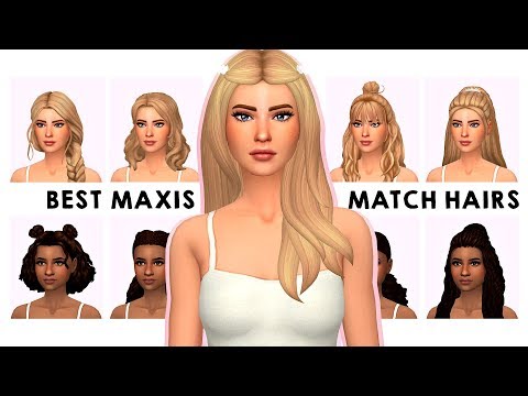 MY MAXIS MATCH HAIR COLLECTION | Sims 4 Custom Content...
