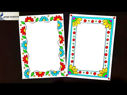 border designs easy | border designs simple | border...