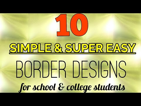 10 beautiful borders for projects handmade|simple...