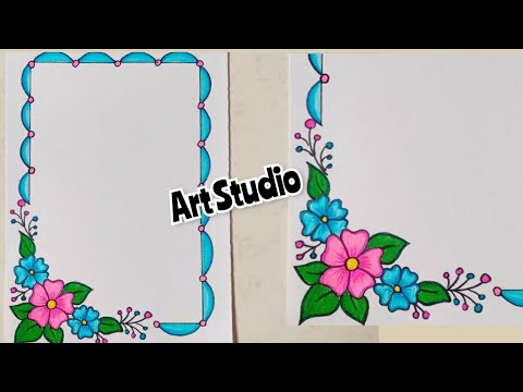 How to Draw a simple flower design/designs for...