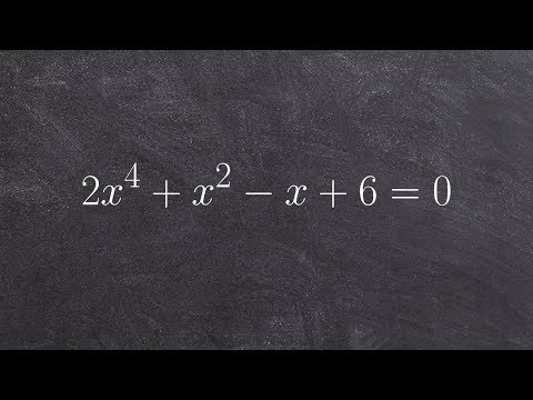 Using Descartes rule of signs to find possible zeros