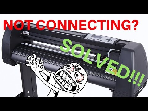 Ebay vinyl cutter not connecting? SOLVED!!! vinyl...