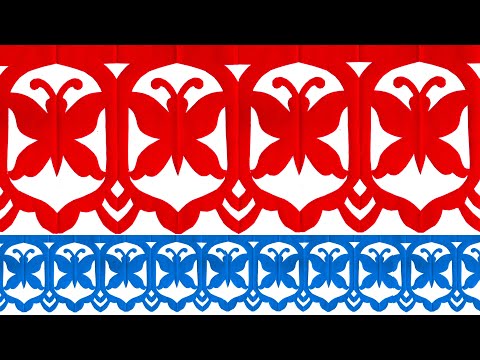 Paper cutting design border simple | soft board border...