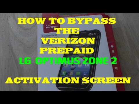 How to Bypass Verizon Activation- LG OPTIMUS Zone 2 - YouTube