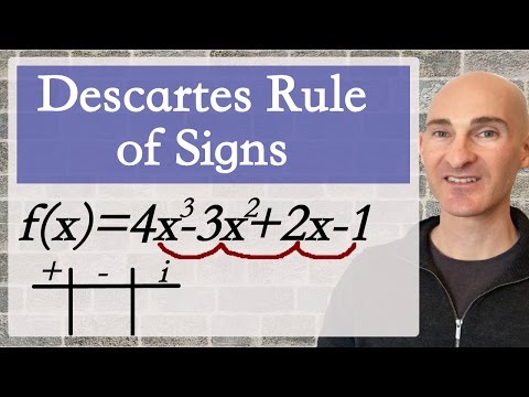 Descartes Rule of Signs