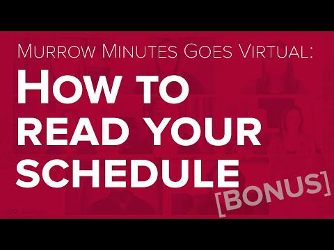 Bonus: Reading Your Spring 2021 Schedule