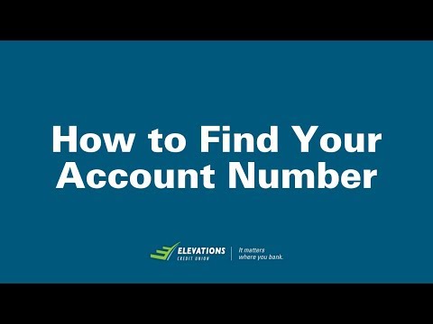How to Find Your Account Number