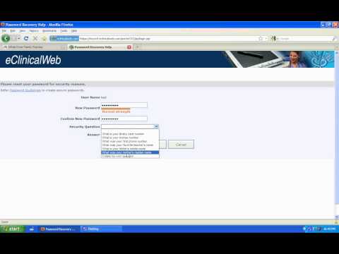 Patient Portal: initial login