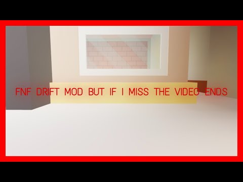 FNF DRIFT MOD BUT IF I MISS THE VIDEO ENDS (Roblox...