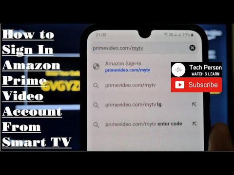 How to Sign In Amazon Prime Video Account from Smart TV
