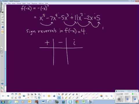 Descartes' Rule of Signs