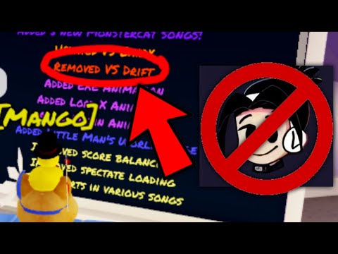 why vs drift was removed from funky friday (kelogish's...