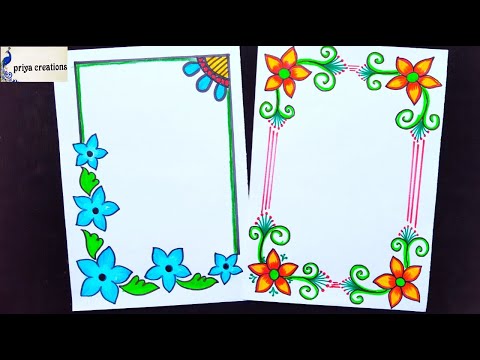2 Very Easy Paper Border Designs For projects |...