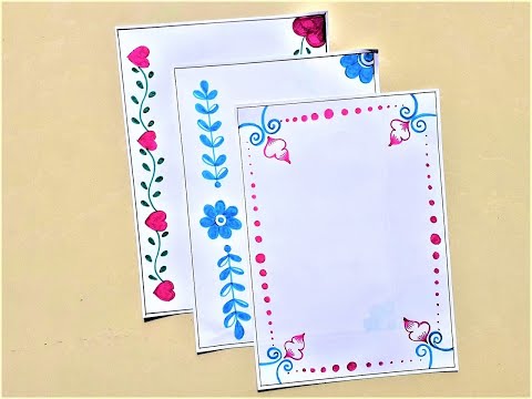 3 Simple Design Borders | Border Designs For Project...