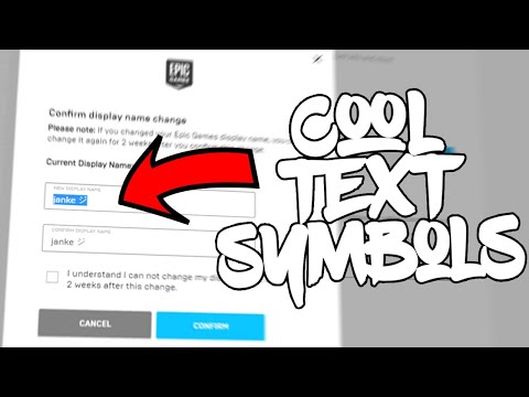 How To Get Text Symbols In Your Fortnite Name!