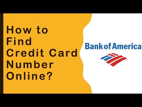 How to find card number for Bank Of America?