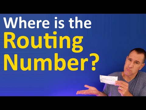 Where is the Bank Routing Number on a Check? And where...