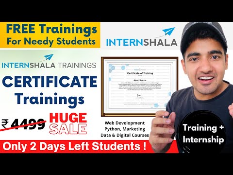 Internshala Free Trainings For NEEDY Students | Big...