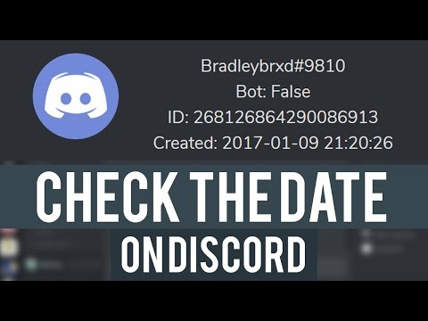 How To Check When a Discord Account Was Made! (Any...