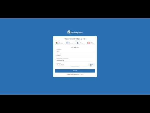 Actively Learn Student Sign Up Tutorial - YouTube
