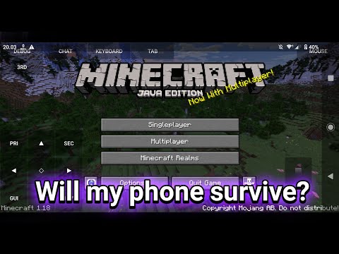 Minecraft 1.18 - PojavLauncher (java on mobile) - YouTube
