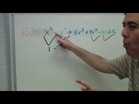 Descartes' Rule of Signs for POSITIVE roots of a...