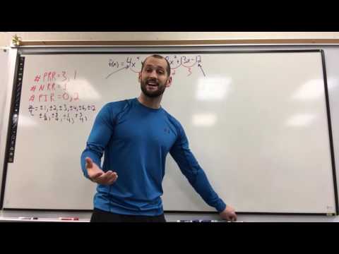 Descartes Rule of Sign, finding roots of polynomials