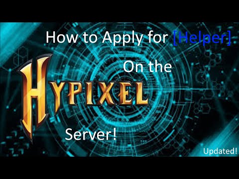 Hypixel: How to Apply for Helper *Updated*